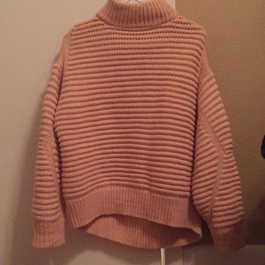 Blush Turtleneck Sweater